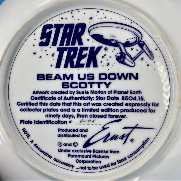 Vintage Star Trek Memorabilia Plate & Book Collectible - Picture 12 of 16